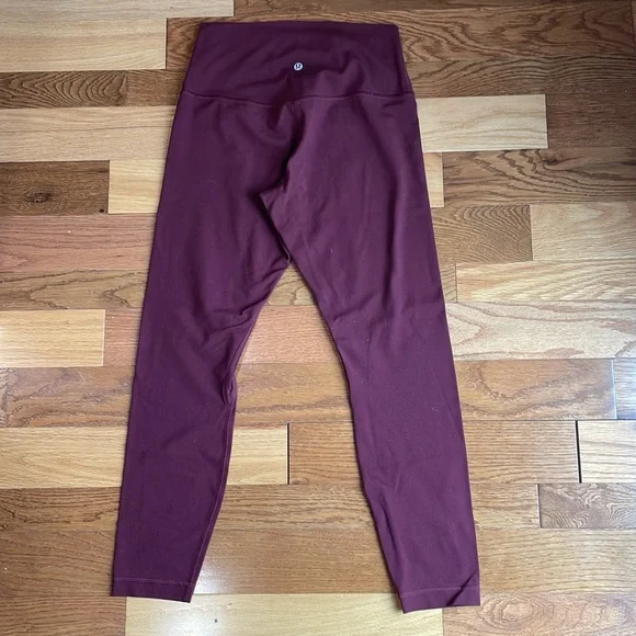 EUC Lululemon Align Leggings - Wine Burgundy “Red Merlot” Color - Picture 5 of 7